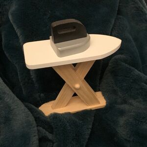 KidCraft Minature Wooden Ironing Board with Iron Doll Furniture